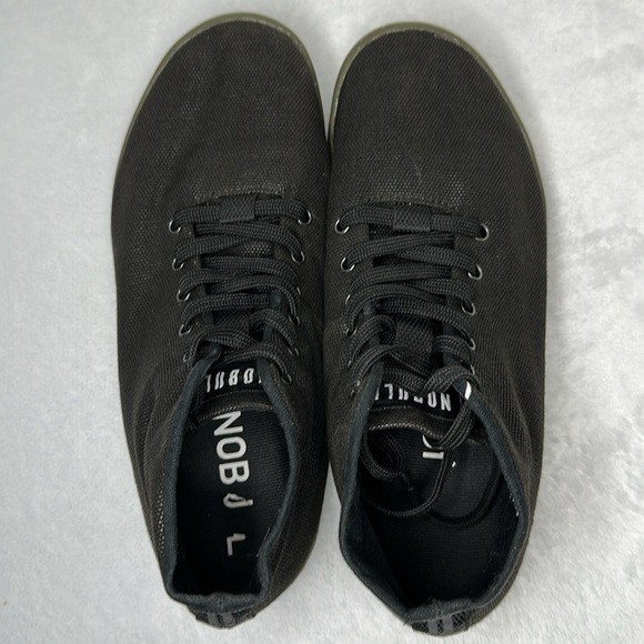 NoBull Unisex Black Coffee Canvas Mid Trainer M 6.5 W 8 - Picture 4 of 10